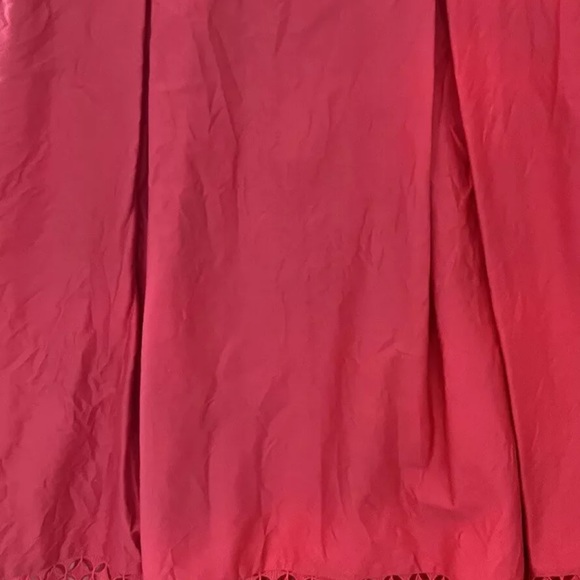 Calvin Klein Size 6 Pink Coral Sleeveless Dress Lace Accents Knee Length - Picture 3 of 7